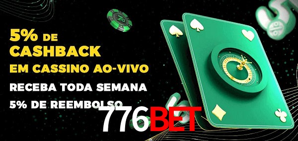 Promoções do cassino ao Vivo 776bet